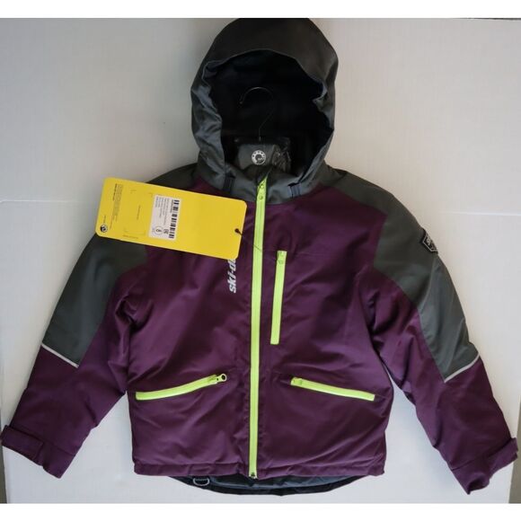 Ski-Doo Teens' Sz 8 Deep Purple Particle Waterproof Winter Snow Jacket - Picture 15 of 16